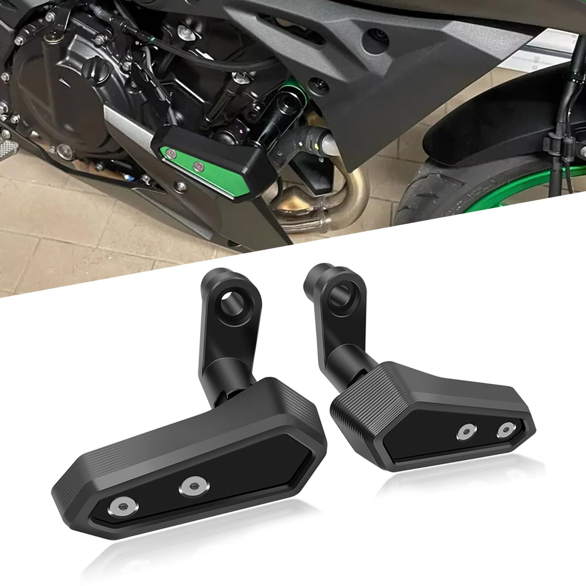VORILES front view of packaged frame sliders showing complete kit and benefits