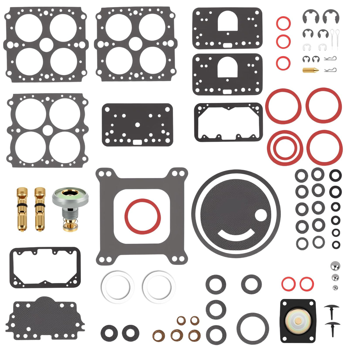 VORIPO kit front packaging showing full carb rebuild contents and easy identification benefit