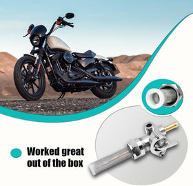 VORIPO petcock on motorcycle during ride illustrating practical use and reliability