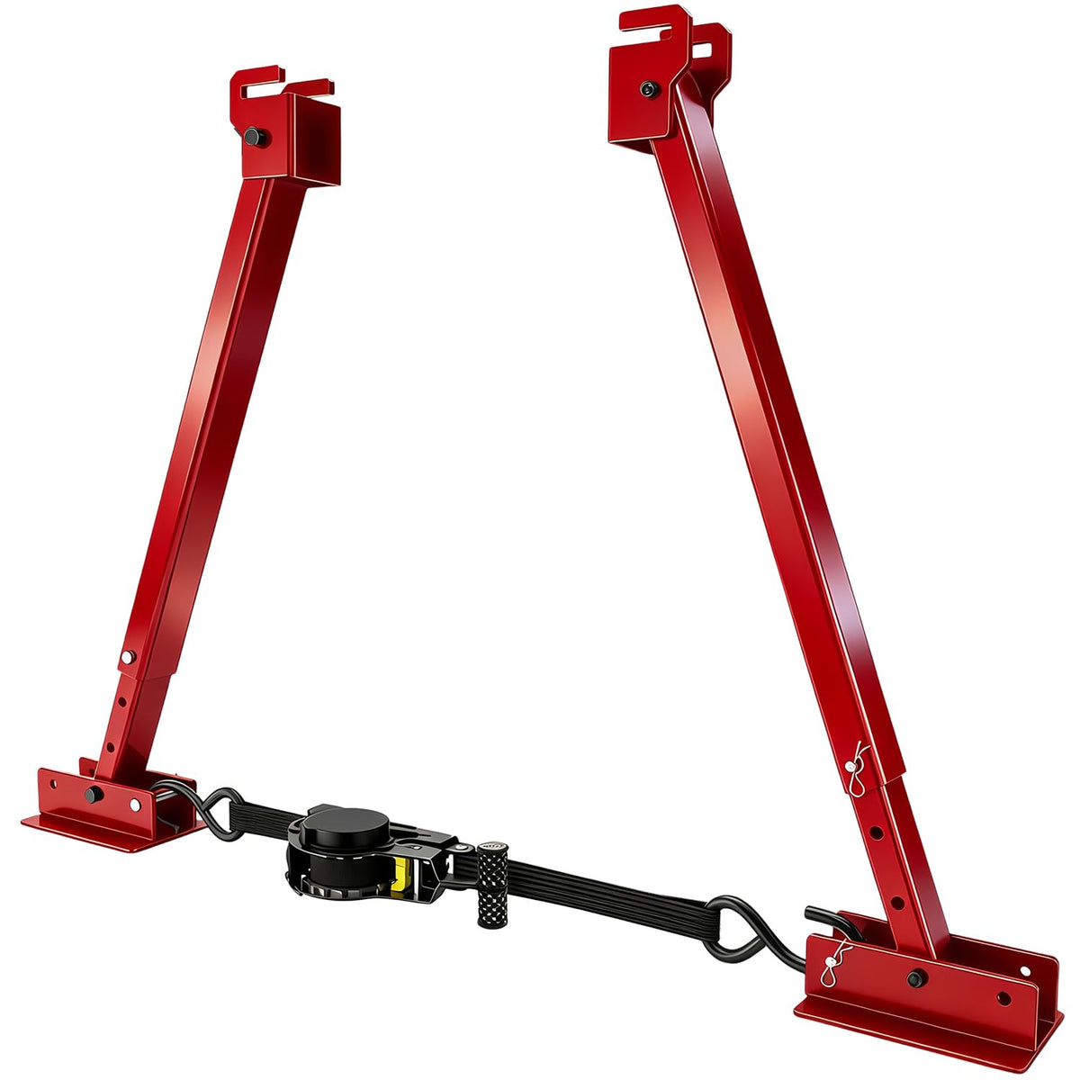 Vornalex front view of red stabilizer showing rigid crossbar and stable design benefit