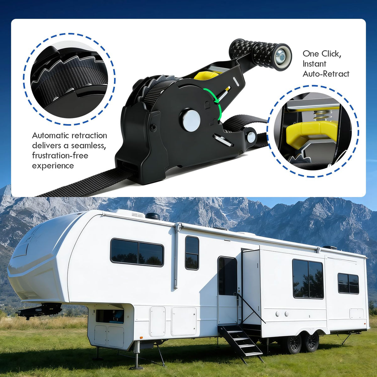 Vornalex telescoping mechanism demonstrating 10 height settings for perfect fit