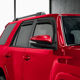 Voron Glass front passenger-side rain guard reducing wind noise