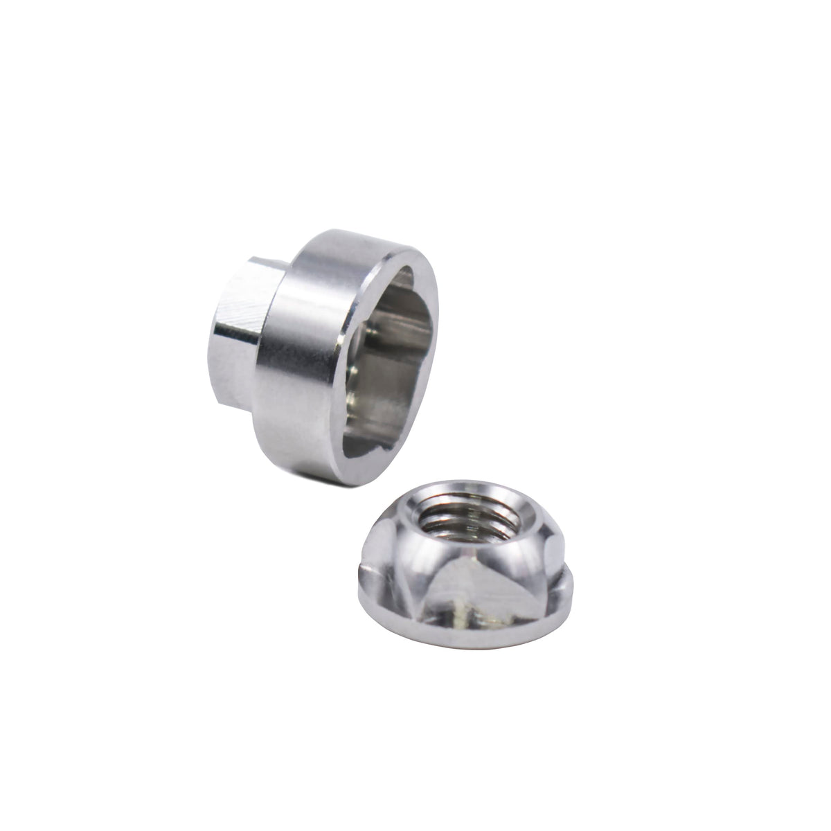 VOSANTU close-up of nut thread and curved profile highlighting tamper resistance