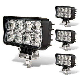 VOSIGLIA front view showing lamp face and wide flood beam benefit