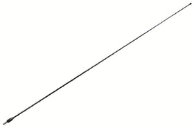 Votex antenna front view showing black tapered mast and clean factory look