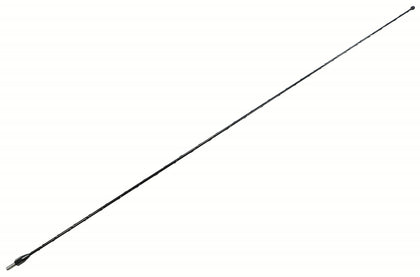 Votex antenna front view showing black tapered mast and clean factory look