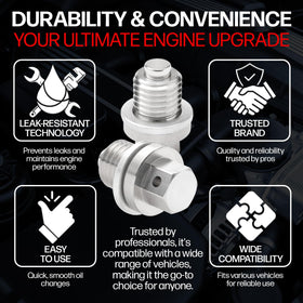 Votex aluminum crush washer included for leak-proof installation