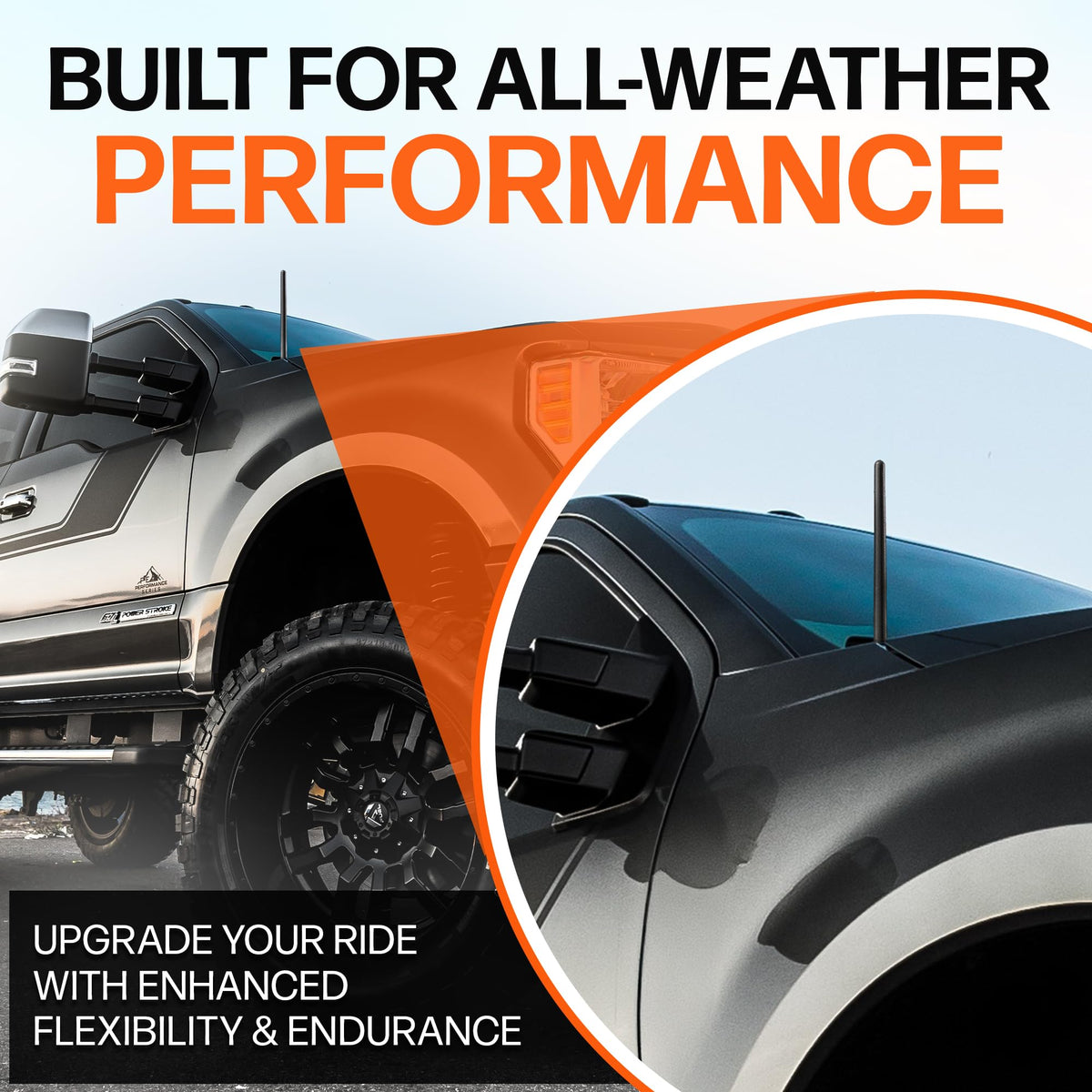 Votex size comparison with factory mast showing compact profile
