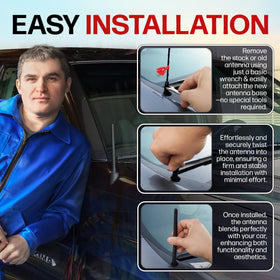 votex held in hand for scale showing 6.75 inch length and easy install convenience