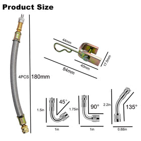 VOTNMIC braided stainless steel hose detail showing durability and flexibility