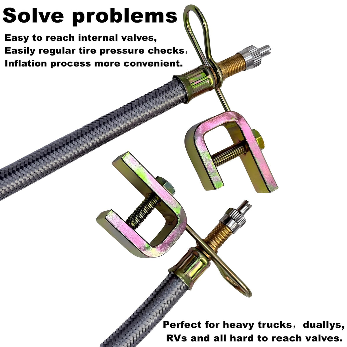 VOTNMIC valve core remover and clips for maintenance convenience