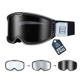VOZAPOW front view showing retro frame and clear benefit of stylish protection