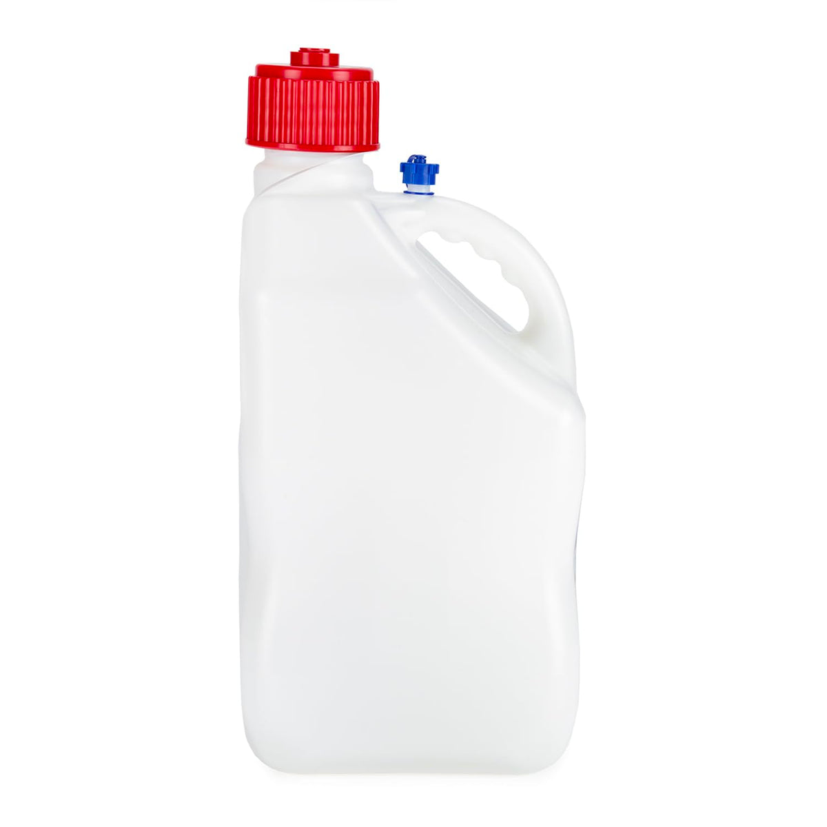 VP Racing handle and bottom grip detail demonstrating ergonomic hold for controlled pouring