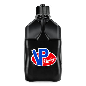 VP Racing front view of 5.5 gal jug showing durable shape and stable storage benefit