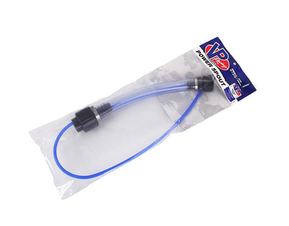 VP Racing power spout attached to pail showing secure leak-free pouring