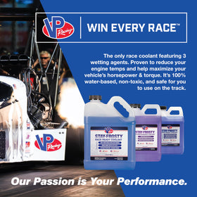 VP Racing clear fluid texture close-up showing contaminant-free water