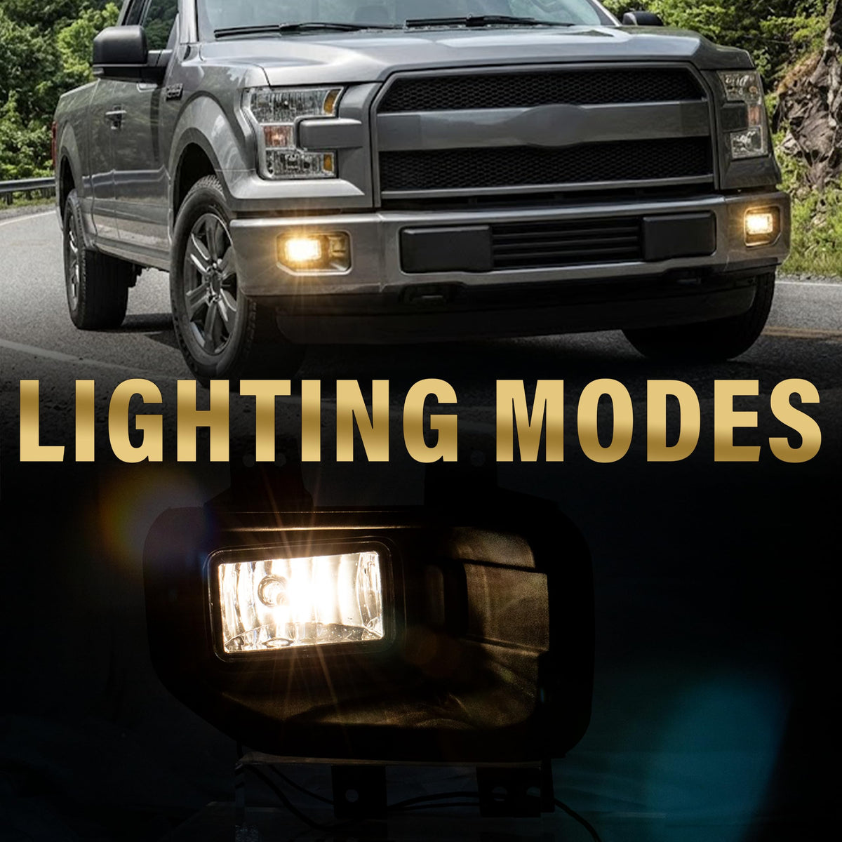 VPIMOZO bulb installed in fog light indicating ready-to-use brightness