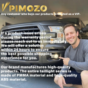 VPIMOZO product packaging and warranty card showing included one-year warranty