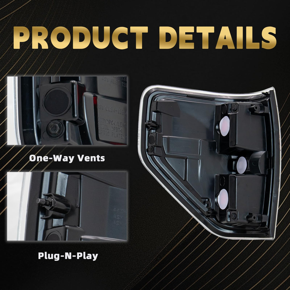 VPIMOZO side profile detail showing precise fitment to factory mounting points