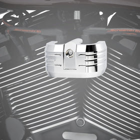 VPZMT cover installed on Road Glide engine highlighting aesthetic upgrade