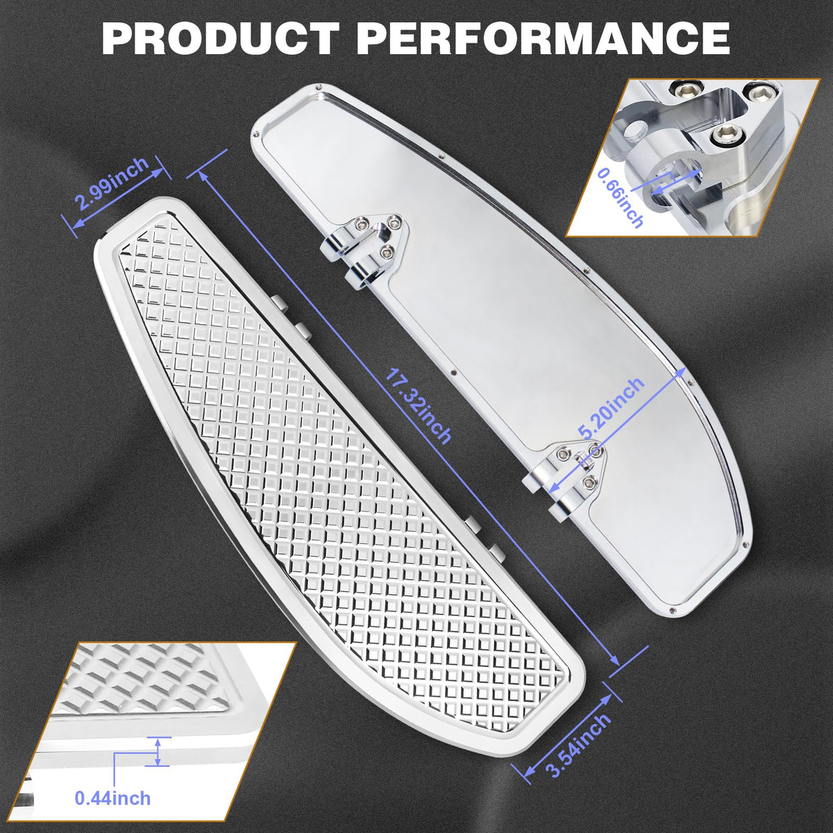 VPZMT close-up of anti-slip pads highlighting traction and secure foot placement