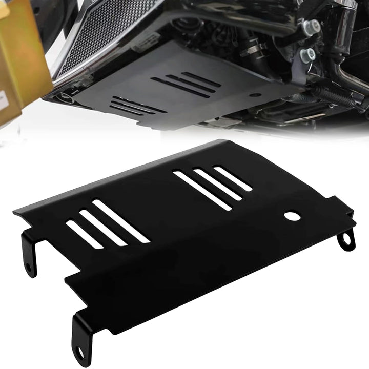 VPZMT front view skid plate showing protective coverage and improved safety