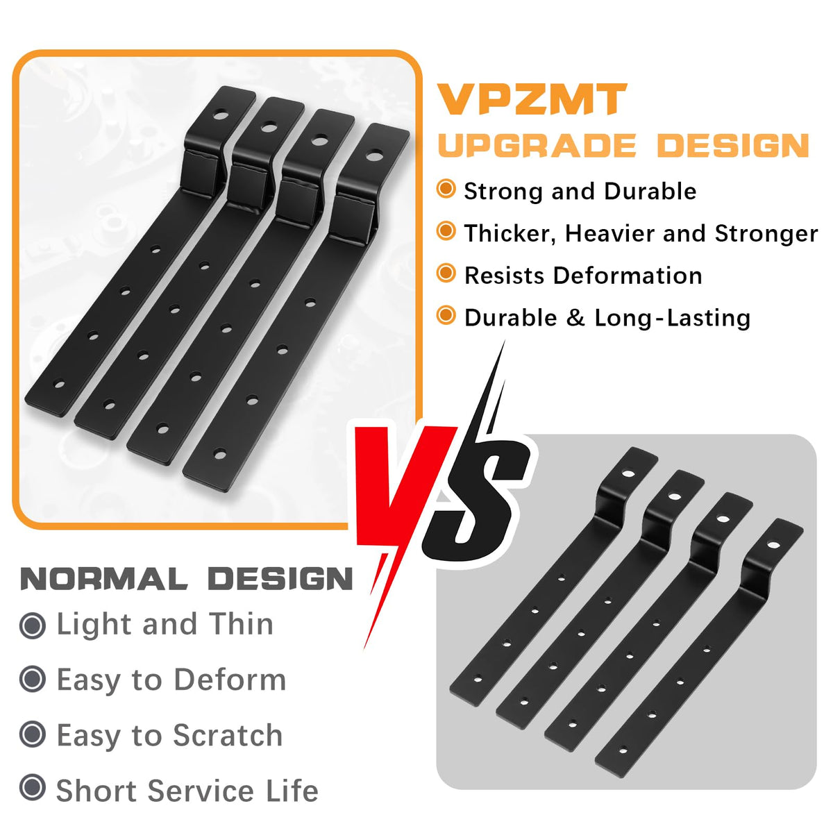 VPZMT brackets installed on a Harley demonstrating secure saddlebag mounting