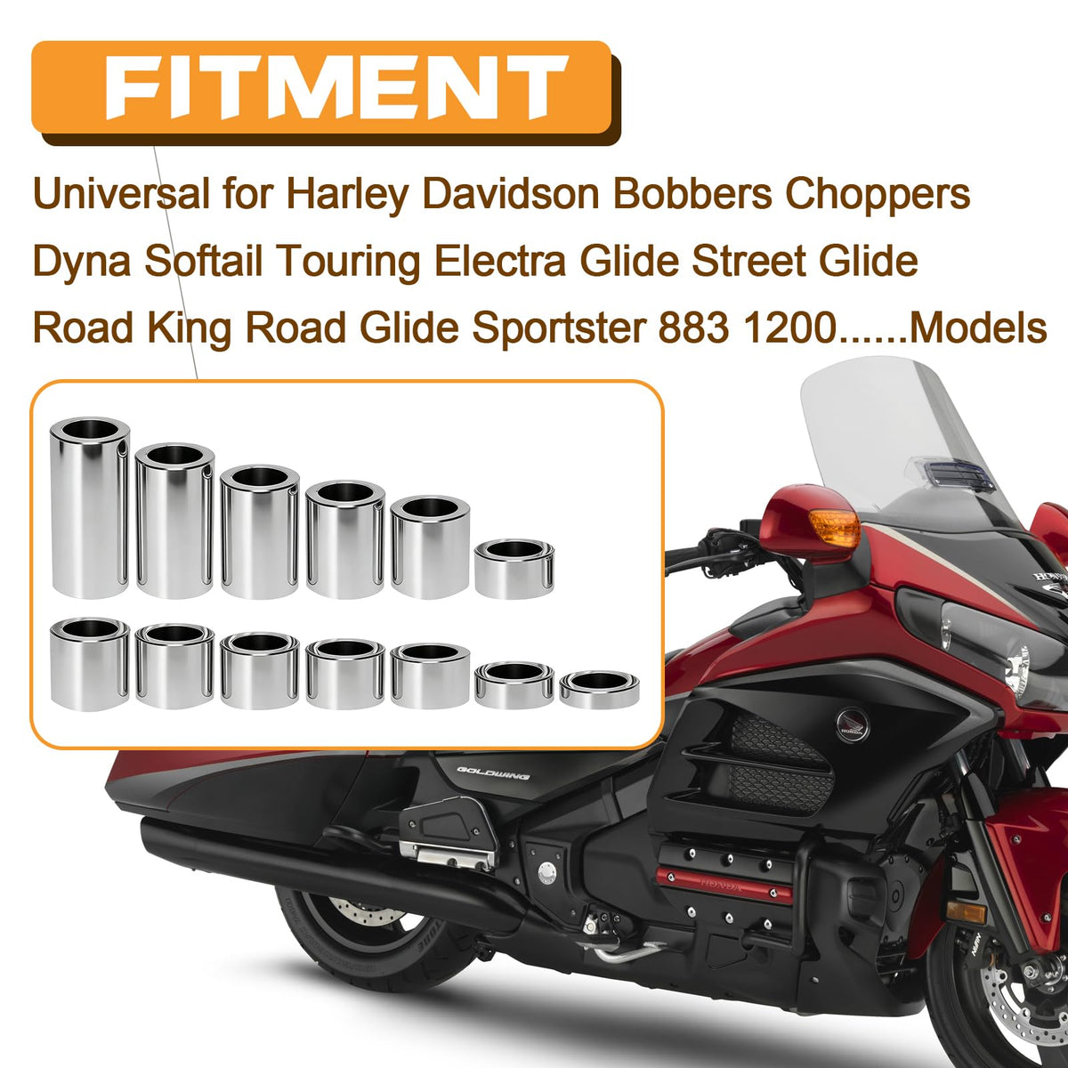 VPZMT mechanic installing spacers on Harley wheel in garage showing ease and time savings
