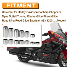 VPZMT mechanic installing spacers on Harley wheel in garage showing ease and time savings