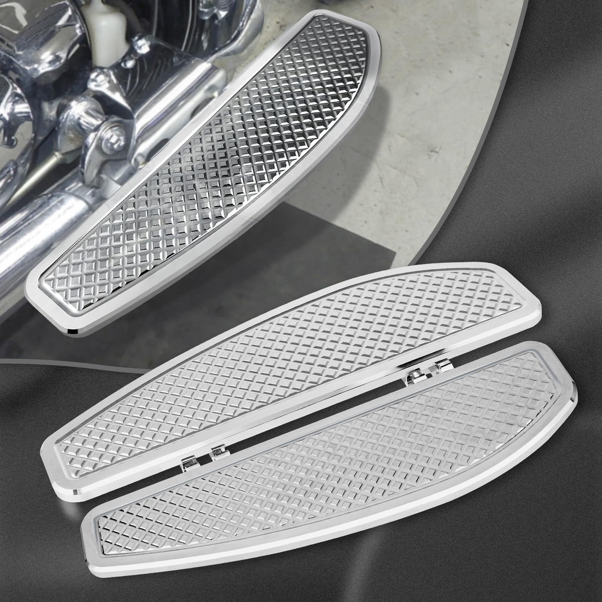 VPZMT mounted on Harley Touring demonstrating improved comfort and style benefit