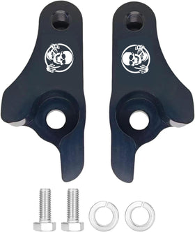 VPZMT lowering blocks height comparison on a ruler showing two-inch drop