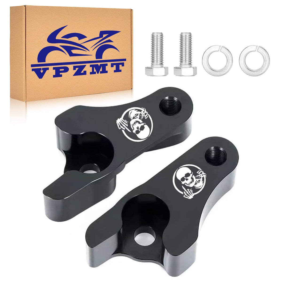 VPZMT lowering blocks front view showing compact profile and stronger link
