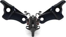 VPZMT lowering blocks installed on a Harley Touring showing lower stance