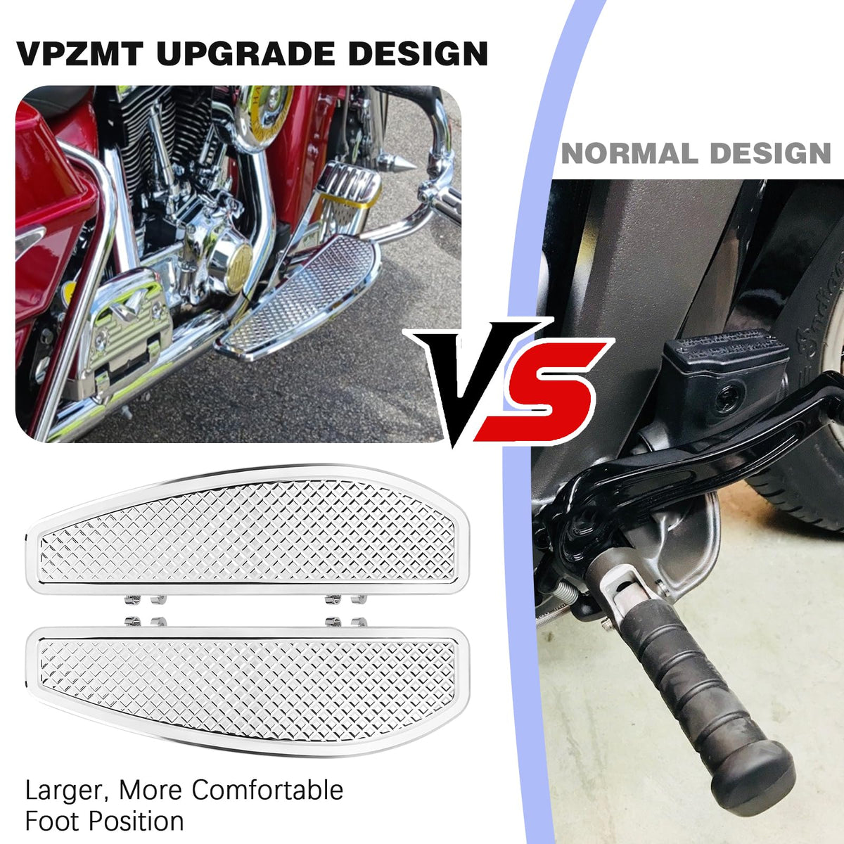 VPZMT side profile of stretched driver board showing extended support area