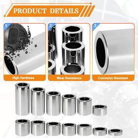 VPZMT spacers installed on a Harley axle demonstrating correct alignment and secure fit