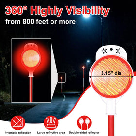 VRIEZOP reflector close-up highlighting 3.15 inch diameter for stronger light return