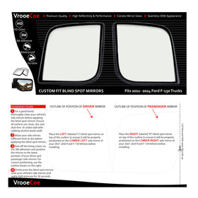 VrooeCoe installed on Ford F-150 mirror improving lane awareness