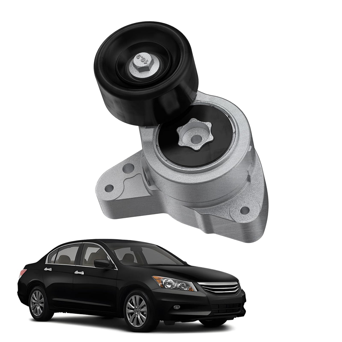 VROVO front view tensioner assembly showing complete unit and fitment benefit