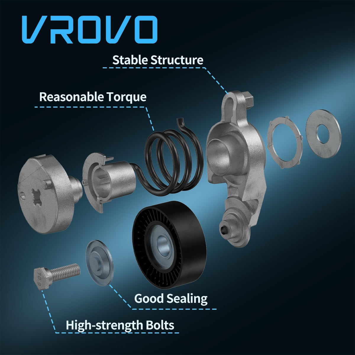 VROVO installed in engine bay demonstrating direct-fit replacement and proper clearance