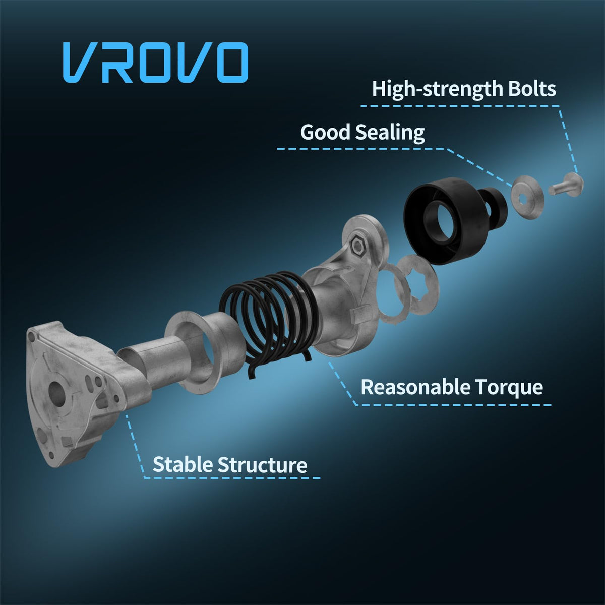 VROVO side profile showing mounting orientation for accurate fitment