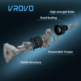 VROVO side profile showing mounting orientation for accurate fitment