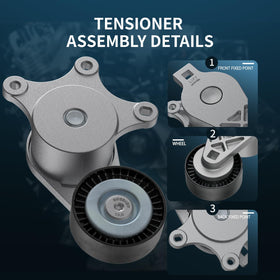 VROVO tensioner label with part numbers for accurate cross-reference benefit