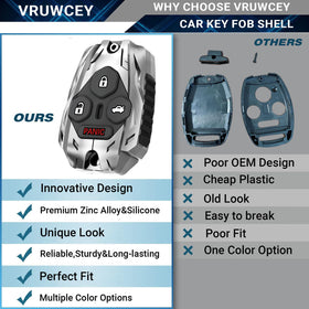 Vruwcey side profile highlighting zinc alloy texture and slim, solid construction for long-lasting use