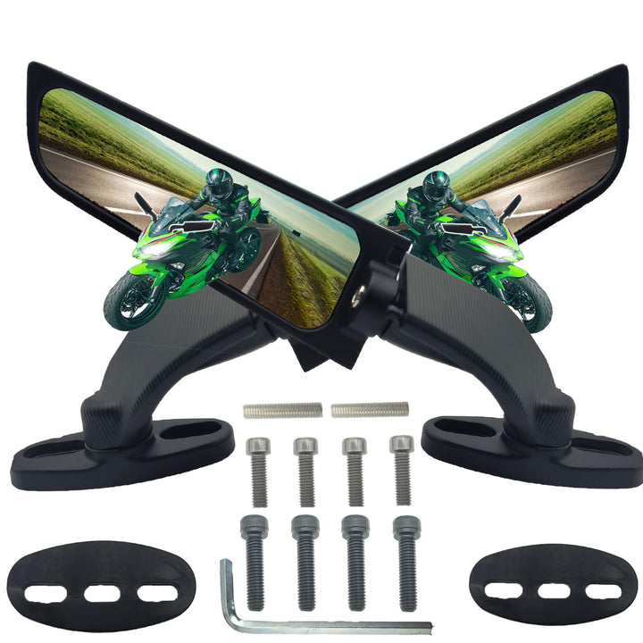 VRWEARE front view of mirror set showing sleek housing and fit