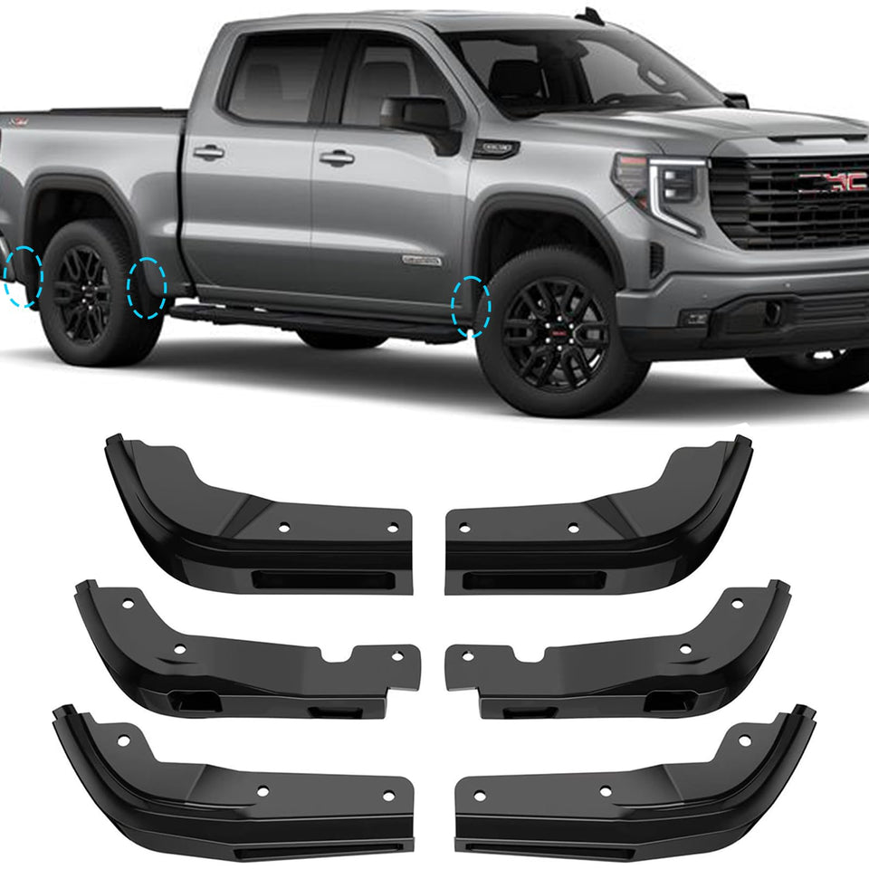 Vrxsond front fender delete installed on GMC Sierra, cleaner profile benefit