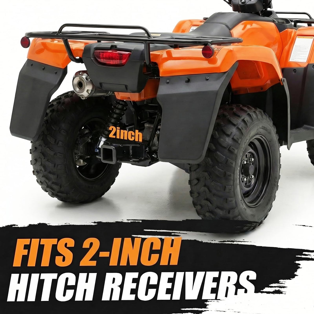 Vrxsond installed on a UTV receiver showing secure towing readiness