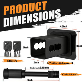Vrxsond packaging with lock and two keys displaying included components