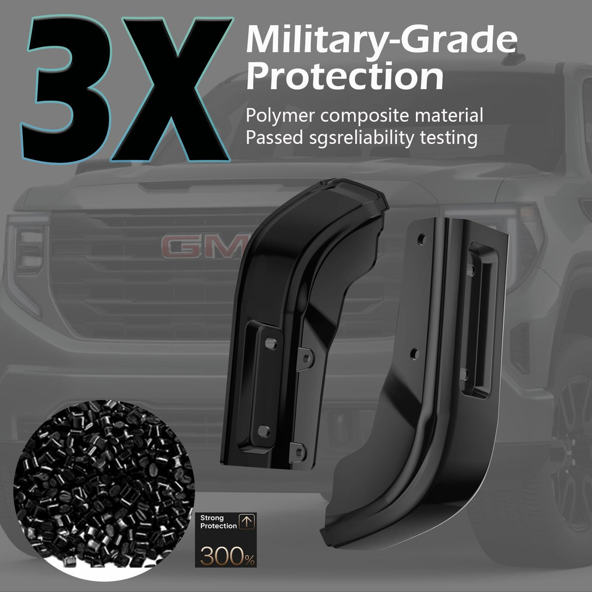 Vrxsond fender delete beside ruler showing dimensions and precise fit benefit