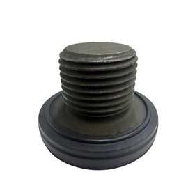 Vrytos drain plug front view showing head design and easy wrench access for quicker maintenance