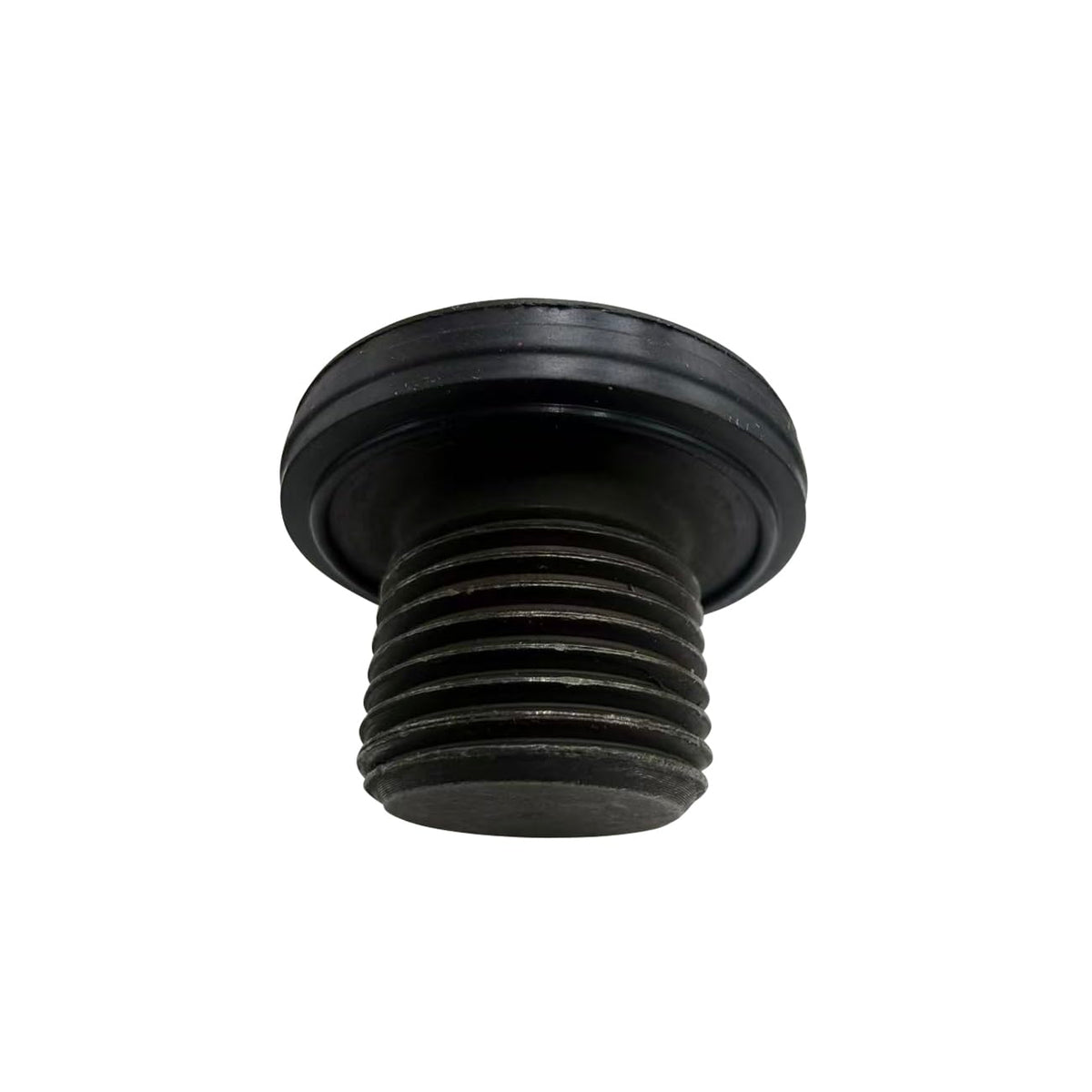 Vrytos drain plug thread close-up showing precise threads and corrosion-resistant finish for secure fit
